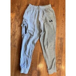 UNDER ARMOUR Men’s Cargo‎ Fleece Jogger Sweatpants Small Gray